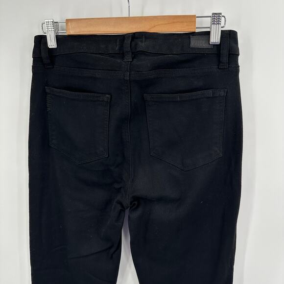 PAIGE Hoxton Crop Jeans in black Size 28 - Picture 6 of 7